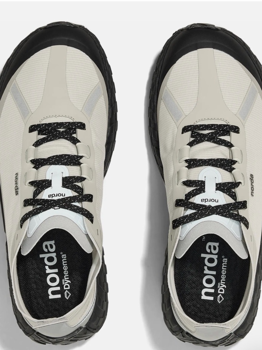 NORDA  Cream and Black Trail Sneakers sz40/9